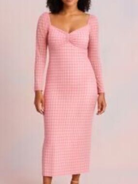 Target x House of Aama Pink Polka Dot Long Sleeve Dress size XS